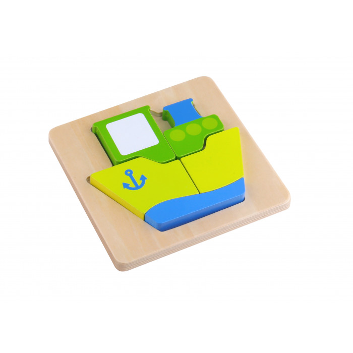 Mini Puzzle lemn vapor Tooky Toy