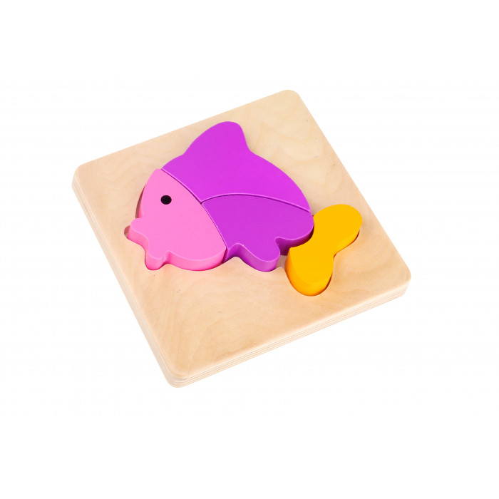 Mini Puzzle lemn pestisor Tooky Toy