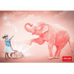 Covor joaca si organizator jucarii Elefant roz