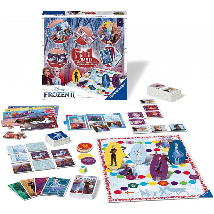 Colectie jocuri 6 in 1 Frozen 2 Ravensburger