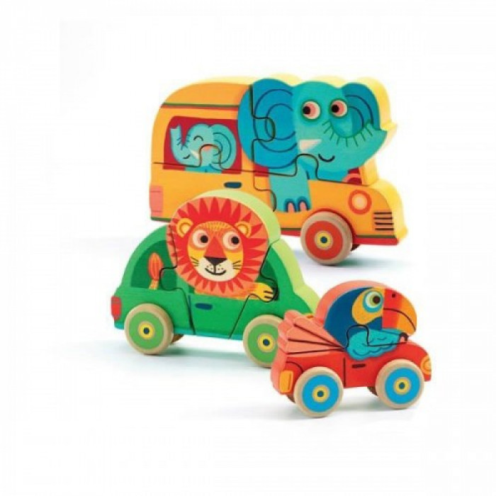 Puzzle lemn figurine PachyCo Djeco