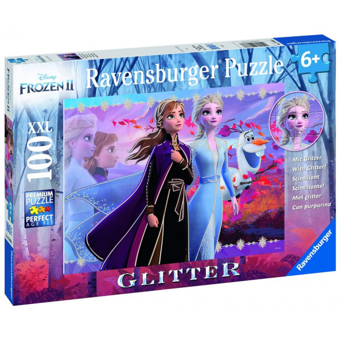 Puzzle frozen Elsa si Ana 100 piese Ravensburger