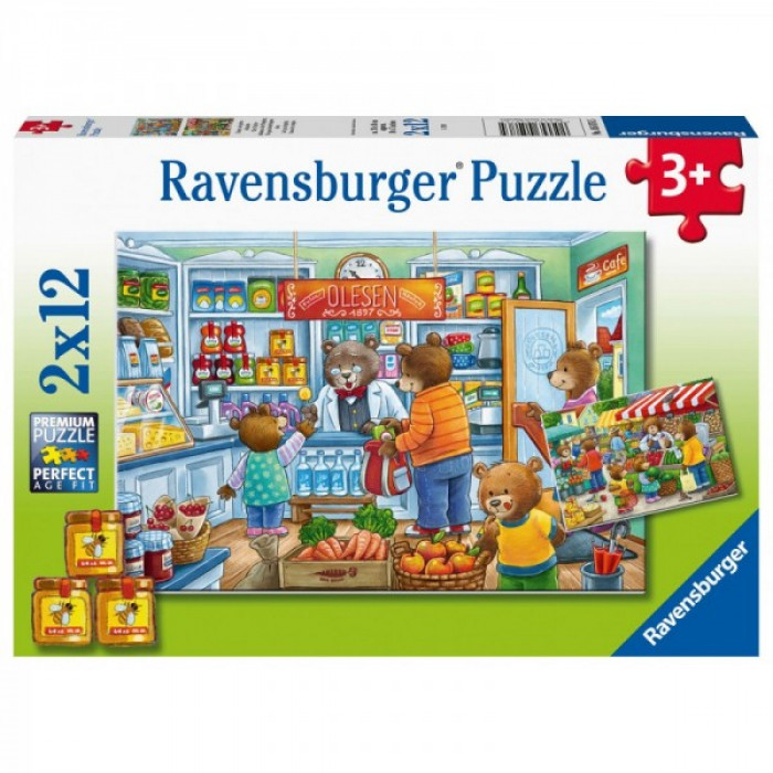 Puzzle magazin alimentar 2x12 piese Ravensburger