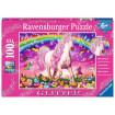 Puzzle unicorn si curcubeu 100 piese Ravensburger