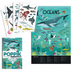 Joc creativ cu stickere pesti in Ocean Poppik