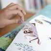 Joc creativ cu stickere pesti in Ocean Poppik