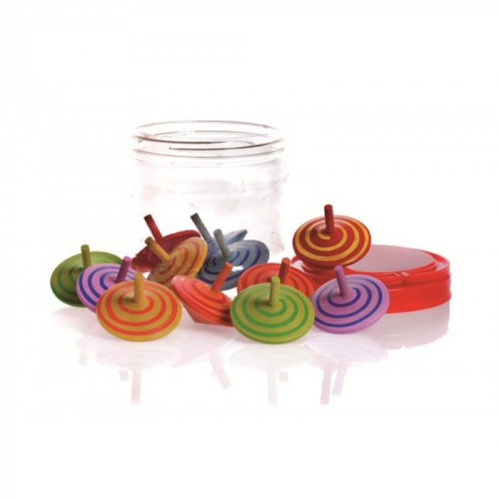Titirez Traditional Titirez colorat din lemn Egmont Toys