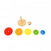 Piramida de stivuit ursulet din lemn Tooky Toy