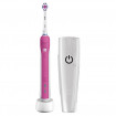 Periuta electrica de dinti Oral-B PRO 750 3D White, 40000 pulsatii/min, 8800 oscilatii/min, Curatare 3D, 1 program, 1 capat, Trusa de calatorie