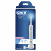 Periuta electrica de dinti Oral-B Vitality D100 Sensi Ultra Thin, 7600 Oscilatii/min, Curatare 2D, 1 program, 1 capat, alb