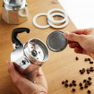 Set 3 garnituri+sita pentru espressor aragaz Bialetti, marime 2 cupe