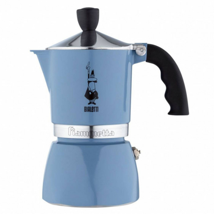 Espressor pentru aragaz Bialetti, capacitate 3 cupe, Seria Fiammetta, blue