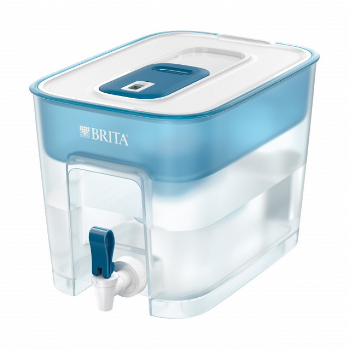 Recipient filtrant cu robinet BRITA Flow, capacitate apa filtrata 5.2 litri, 1 filtru inclus