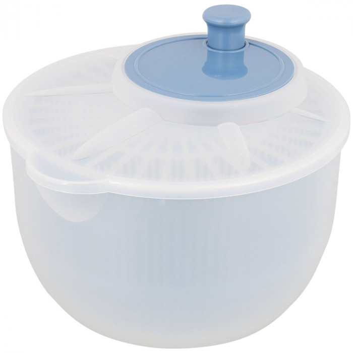 Uscator pentru salata si verdeturi Leticia, diametru 21 cm, albastru
