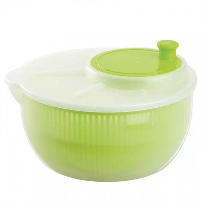 Uscator pentru salata si verdeturi Leticia, diametru 21 cm, verde