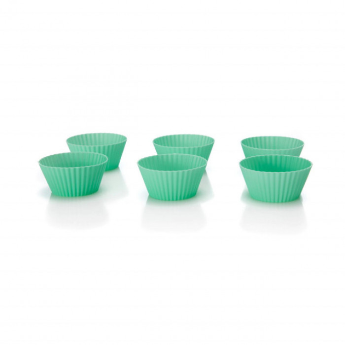 Set 6 forme de copt din silicon pentru briose Simona Pope, Heinner