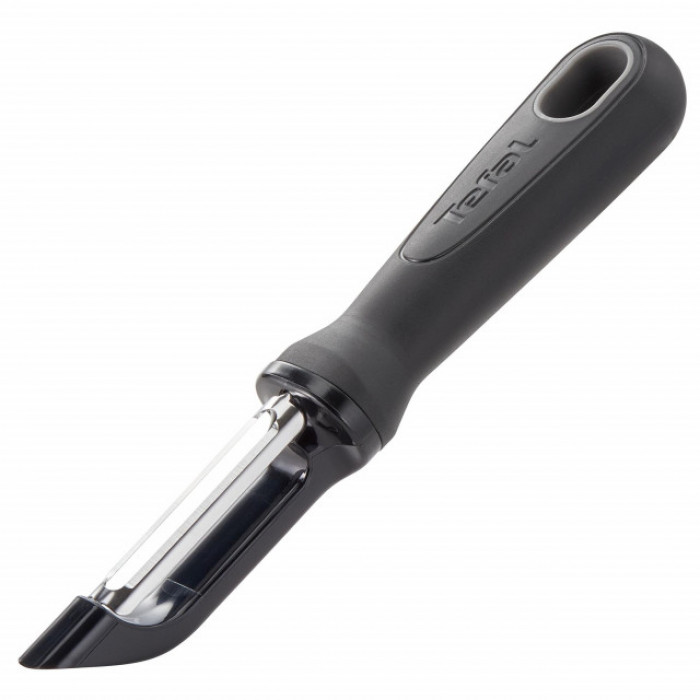 Curatator pentru legume Tefal, lungime 22.2 cm, negru, Seria Comfort