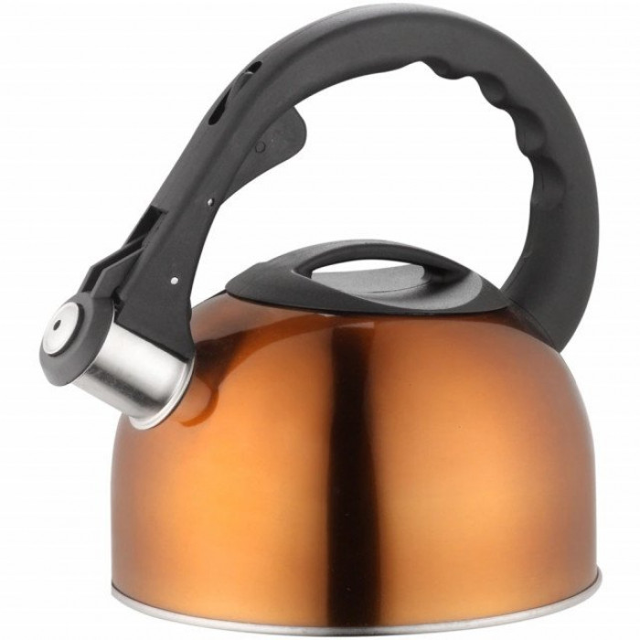 Ceainic din inox cu fluier Lamart, capacitate 2 litri, cupru, inductie