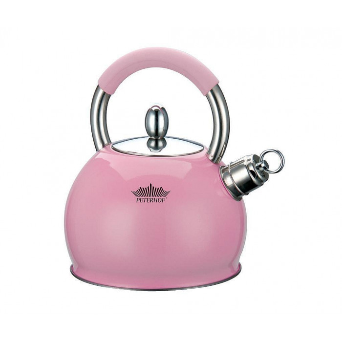 Ceainic din inox Peterhof PH-15530-PK, capacitate 3.0 Litri, roz