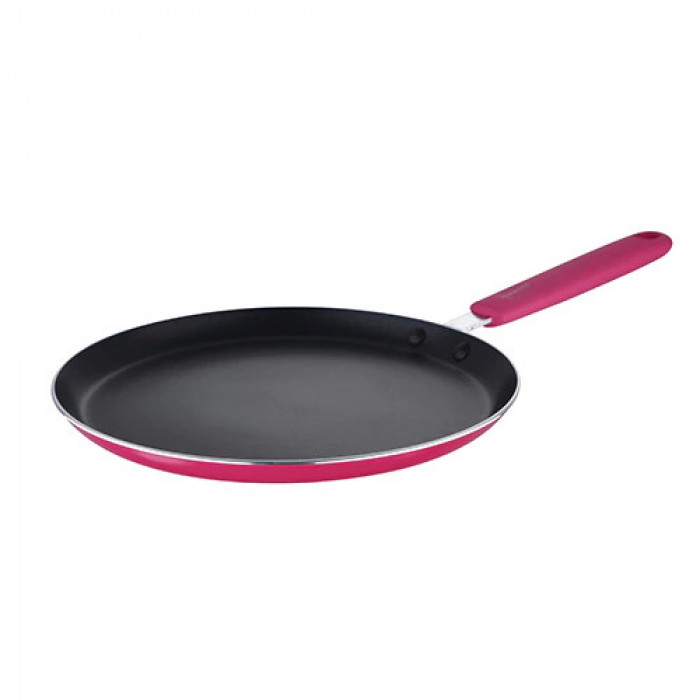 Tigaie pentru clatite cu interior anti-aderent Renberg Jazzy Pink, diametru 24 cm, inductie