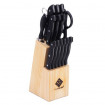Set cutite bucatarie Renberg, 15 piese, suport lemn