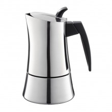 Espressor pentru aragaz Allessia, capacitate 4 cupe / 200 ml, inox, inductie Espressor pentru aragaz Allessia, capacitate 4 cupe / 200 ml, inox, inductie