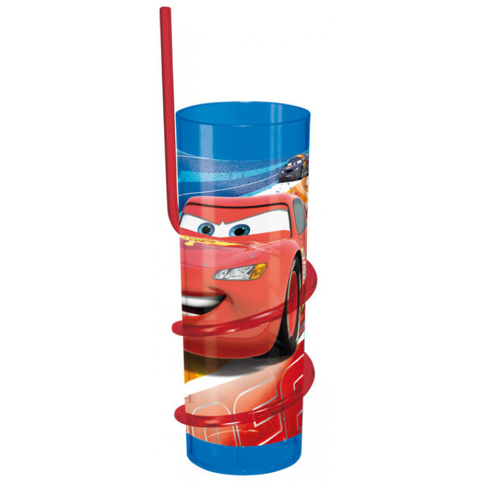 Pahar cu pai 325ml Cars Raceway