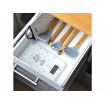 Paleta fara gauri, material silicon, maner din bambus, design minimalist, Colectia Nordic