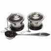 Set 2 capsule (infuzor) din inox KingHoff KH-1264, lingura masurare, diametru 5 cm