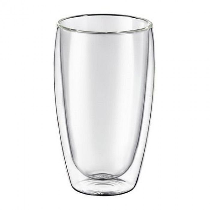 Set 2 pahare termorezistente 450ml Mia