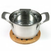 Set 2 suporturi pentru vase fierbinti KingHoff KH-1215, material bambus, forma rotunda