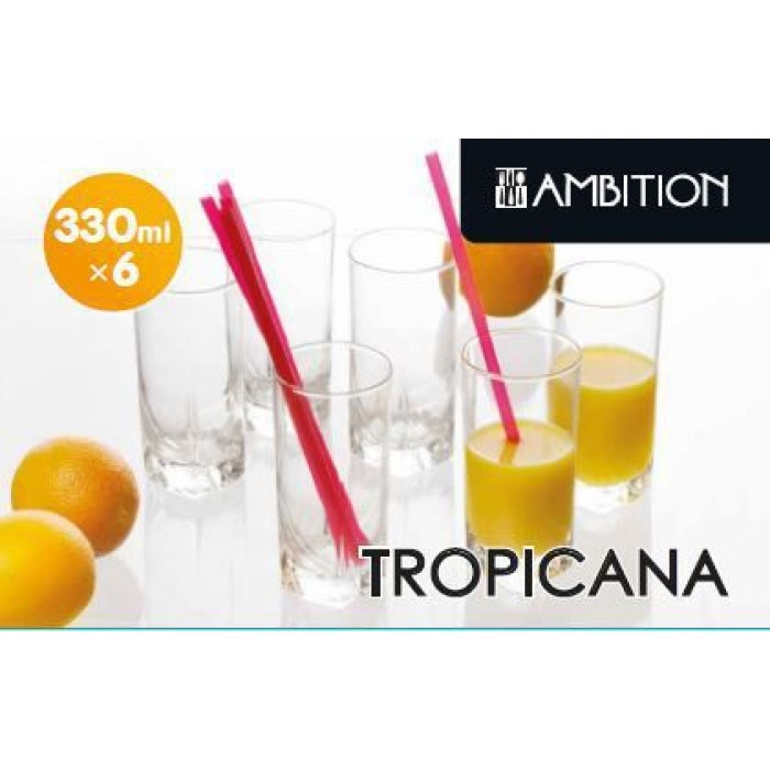 Set 6 pahare 330ml Tropicana