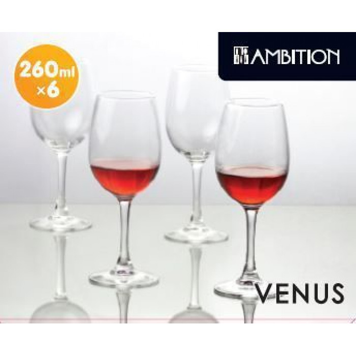 Set 6 pahare sampanie 260ml Venus
