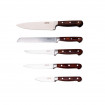 Set de cutite cu lama inox si suport din lemn KingHoff, 6 piese