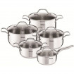 Set oale inox Tefal Intuition A702SC84, 10 piese, inox, inductie, interior gradat