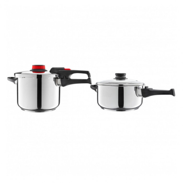 Set oale sub presiune, capacitate 6 + 4 litri, inox, accesoriu aburi, Colectia Optimo