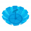 Sita din silicon pentru gatit la aburi KingHoff, diametru 21,5 cm (Culoare: roz)