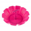 Sita din silicon pentru gatit la aburi KingHoff, diametru 21,5 cm (Culoare: roz)