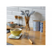 Spatula forma ovala, material silicon, maner din bambus, design minimalist, Colectia Nordic