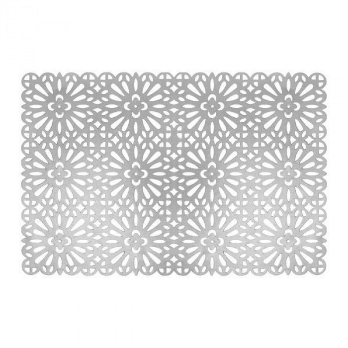 Suport farfurii pvc/ps 30x45cm argintiu Glamour