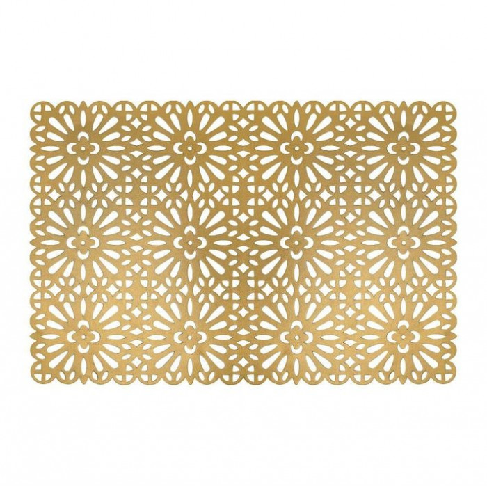 Suport Farfurii Pvc/Ps 30X45cm Auriu Glamour