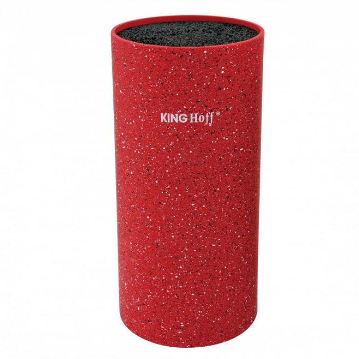 Suport pentru cutite King Hoff, inaltime 22 cm, rosu