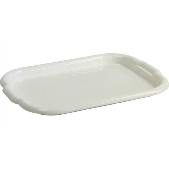 Tava Mijlocie 40X28X3 cm Clever Alb