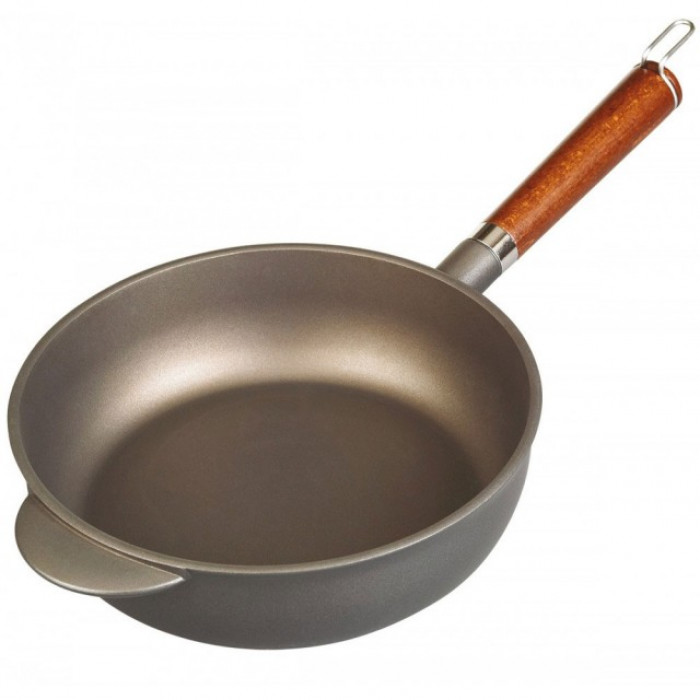 Tigaie adanca cu interior anti-aderent Kassel, diametru 24 cm, maner detasabil, inductie, seria Lia