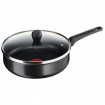 Tigaie adanca cu interior anti-aderent Tefal Invissia, diametru 24 cm, capac