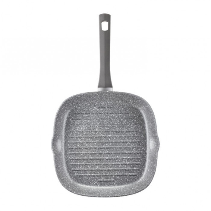 Tigaie grill 26x26cm invelis Qualum Stone Silverstone