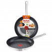Tigaie inox cu interior anti-aderent Tefal Intuition, diametru 24 cm, inductie