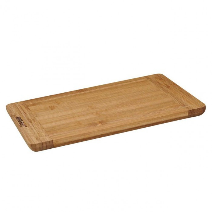 Tocator dreptunghiular din bambus KingHoff, lungime 33 cm