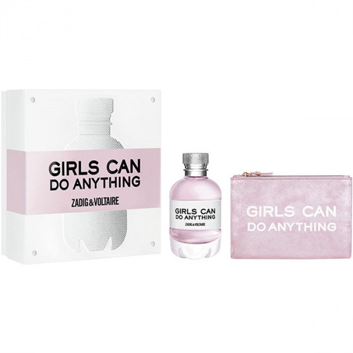 Zadig & Voltaire Girls Can Do Anything Set Apa de parfum 50ml + Geanta