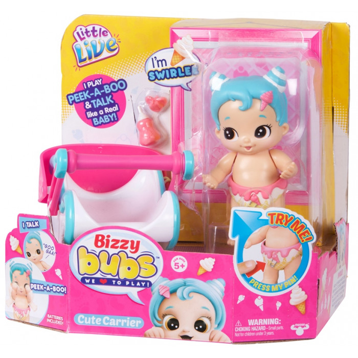 Bebelusi Little Live Babies cu functii si accesorii SWIRLEE